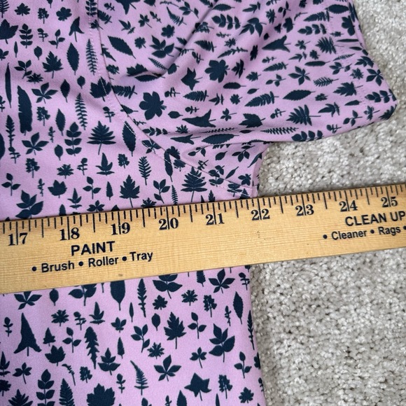 NEW Greyson Polo Shirt Men's M Pink Magical Ferns Mauve Mist Golf Performance - Picture 5 of 9